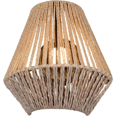 Afbeelding van Trio Rotan wandlamp Lira oplaadbaar R25991126