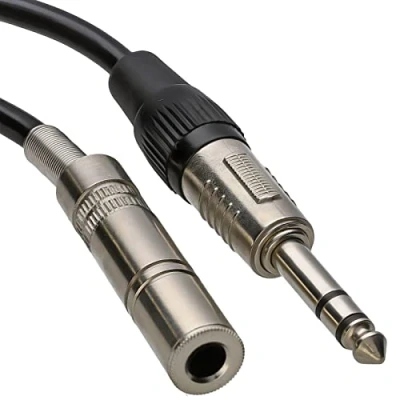 Afbeelding van Chord Pro Audio Jack naar Socket Kabel, 6.3mm TRS Verlenging 3.0M