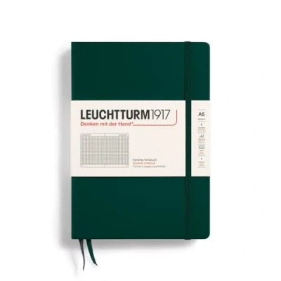 Afbeelding van Leuchtturm1917 367257 Notebook Medium (A5), Hardcover, 251 genummerde pagina&#039;s, Forest Green, Vierkant