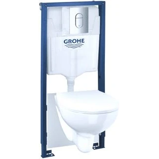 Afbeelding van Grohe solido bau ceramic wc pack 4 in 1 2pcs 13 m installatiehoogte alpine wit 39902000