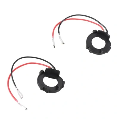 Afbeelding van Tbest H7 LED Scheinwerfer Adapter, 1 Paar Scheinwerferadapter Halter Auto Kopflicht Lampenfassung Retainer für MK7