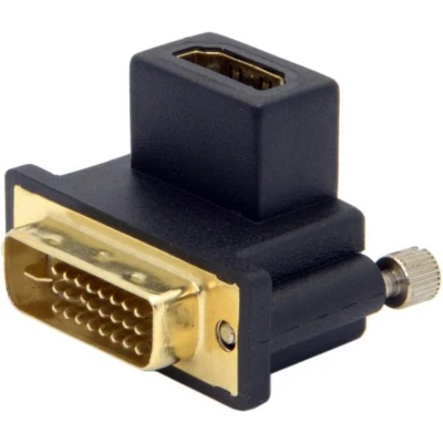 Afbeelding van DVI D Dual Link (m) HDMI (v) adapter / haaks naar boven