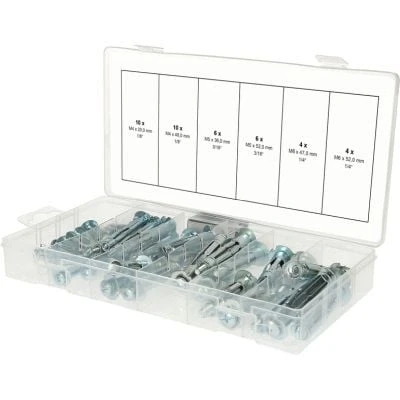 Afbeelding van KS Tools, Muurpluggen, Assortiment uitbreidings en verankeringsdeuvels (40 Pcs.)