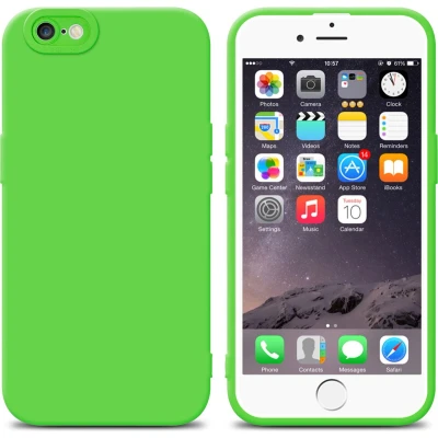 Afbeelding van Cadorabo Hoesje geschikt voor Apple iPhone 6 PLUS / 6S in FLUID GROEN Beschermhoes TPU silicone Cover Case