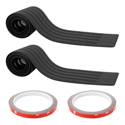 Afbeelding van Jubaopen 2 STKS Auto Bumper Protector Anti Kras Lippen Sticker Achter voor 104 cm Decoratie Strips Beschermende Rubber Film Kofferbak met Dubbelzijdige Tape