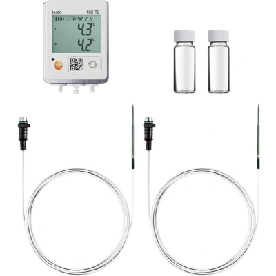 Afbeelding van testo 0572 1629 162 fridge set Temperatuur datalogger Te meten grootheid 50 tot 150 C Incl. wandhouder