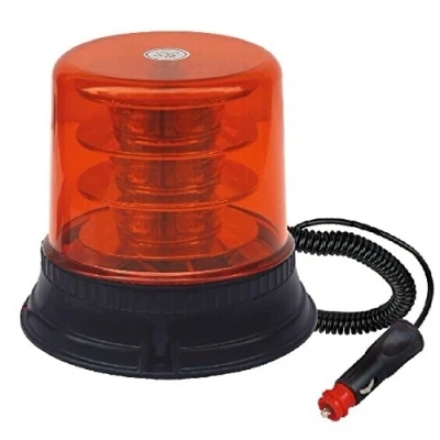 Afbeelding van ORANJE magneet zwaailicht 12V/24V 18 LED SMD E keurmerk R65 / R10