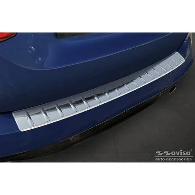 Afbeelding van Zwart RVS Achterbumperprotector compatibel met BMW 2 Active Tourer F45 2013 2021 M Pakket &#039;Ribs&#039;