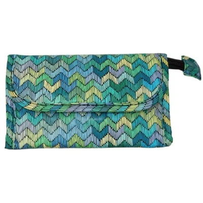 Afbeelding van Rojafit Make up Tasje met Spiegel afmeting: 17 x 6 10 cm. Ibiza Style Green
