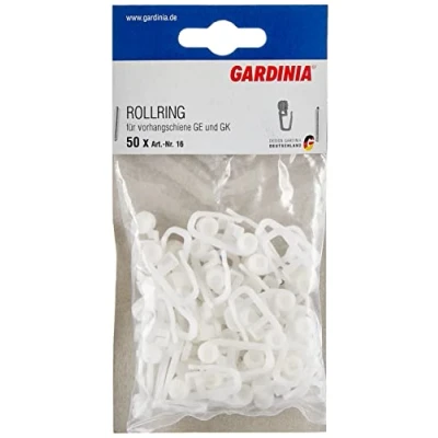 Afbeelding van Gardinia Gordijnrunners, kunststof, wit, 0.1, 50 stuks, 60 cm