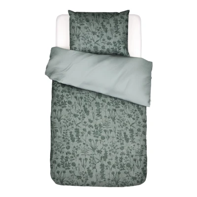 Afbeelding van Dekbedovertrek Essenza Maribel Green Katoen 200 x / 220 cm 2 Persoons