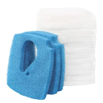 Afbeelding van LTWHOME Compatibele Filterschuim Grof en Filtervlies Wit Set Geschikt voor Eheim 2616760 Professioneel 3e 2076/2078/450/700/600T Aquariumfilter (15 Stuks, 3 reeks)