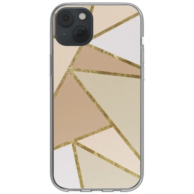 Afbeelding van imoshion hoesje Geschikt voor iPhone 14 Design Graphic Beige