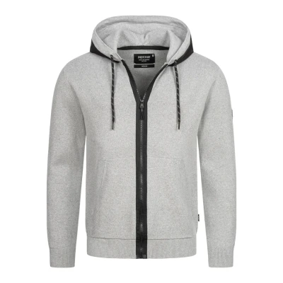 Afbeelding van Indicode Jeans Reilly Sweater met rits, Heren, Maat: Small, Lt grey mix