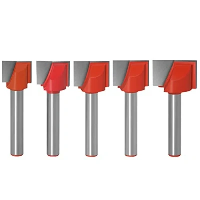 Afbeelding van WSOOX Bodemreinigingsset, 5 delige botereinigingsfrees, schachtfrees, houtbewerkingsgereedschap, frees met 6 mm schacht (13 mm/15 mm/16 mm/18 mm/20 mm)