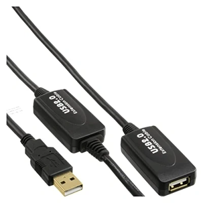 Afbeelding van InLine actieve USB naar verlengkabel USB2.0 tot 0,5A 20 meter