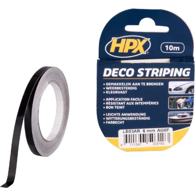 Afbeelding van HPX zelfklevende deco striping geel 3 mm x 10 m