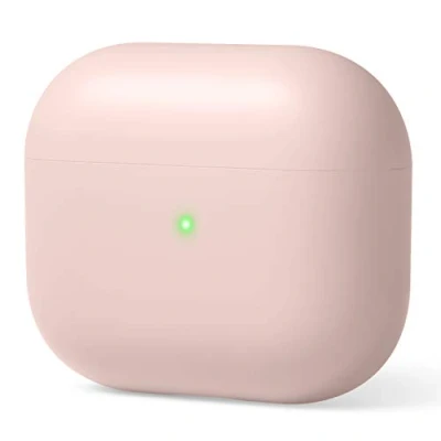 Afbeelding van elago Liquid Hybrid Hoesje Compatibel met AirPods 3 Case Drievoudige Laag Structuur Bescherming (Lovely Roze)