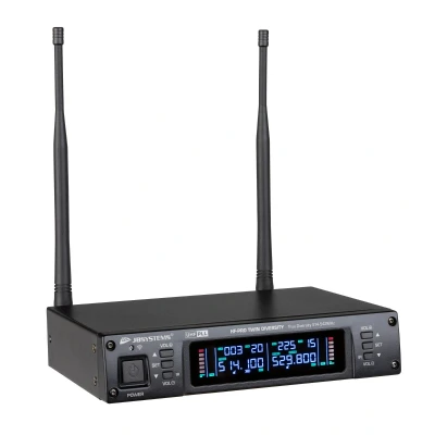 Afbeelding van JB systems HF PRO TWIN 2 kanaals draadloze microfoonontvanger (514 542 MHz)