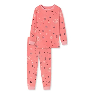 Afbeelding van Schiesser Schlafanzug LANG Pyjama voor kinderen, Maat: 104, Altrosa