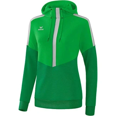Afbeelding van Erima Squad sweatshirt met capuchon dames fern green/smaragd/ silver grey