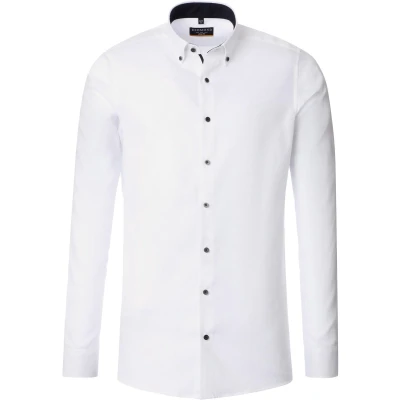 Afbeelding van Redmond SLIM FIT Langarm Overhemd, Heren, Maat: Large, Weiß
