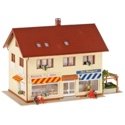Afbeelding van Faller Slagerij/ Bakkerij Modelbouwdecoratie