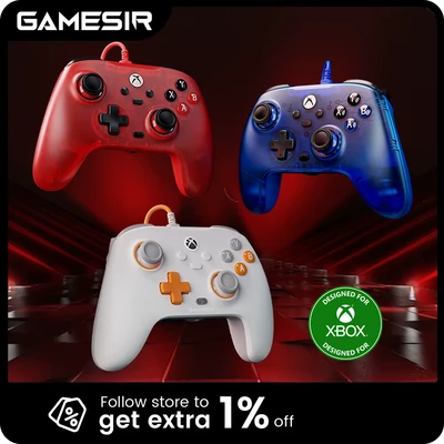 Afbeelding van Gamesir T7 Wired PC &amp; Xbox Controller Blauw