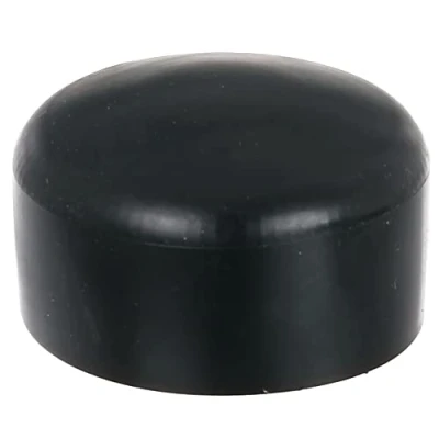 Afbeelding van Alberts 654665 Paalkap voor ronde metalen palen kunststof, zwart paal Ø 60 mm