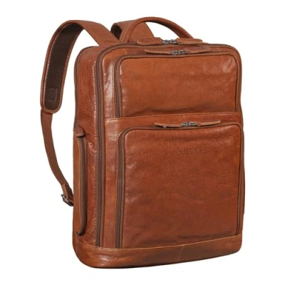 Afbeelding van STILORD &#039;Jayden&#039; Business rugzak Heren Leer Grote Vintage met Laptop compartiment 15 inch DIN A4 Daypack Echt leder, Kleur:maraska bruin