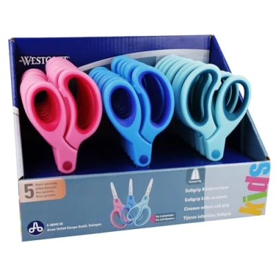 Afbeelding van Westcott E 2054S 00 Soft Grip Kids 5&quot; Schaar Diverse Kleuren (Set van 24)