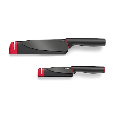Afbeelding van Messenset Joseph Slice &amp; Sharpen Rood Zwart (2 delig)