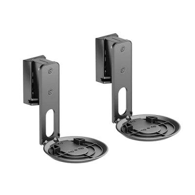 Afbeelding van PureMounts luidsprekerhouder voor Sonos Era 100 set van 2, met kabelbeheer, draaibaar +/ 45, kantelbaar 0/ 18, 3kg draagkracht, zwart
