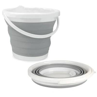 Afbeelding van Beldray LA028495GRY Opvouwbare dweilemmer voor waterauto&#039;s, 10 l, compact ontwerp, eenvoudig te reinigen, ideaal binnen en buitengebruik, grijs, 31,5 x 25 cm