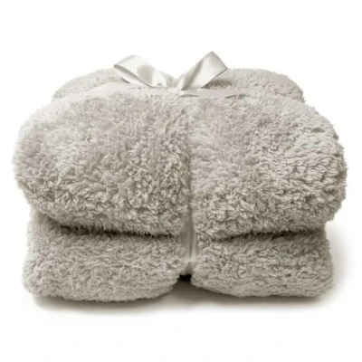 Afbeelding van Plaid teddy l200 b150 cm chateaugrijs Unique Living