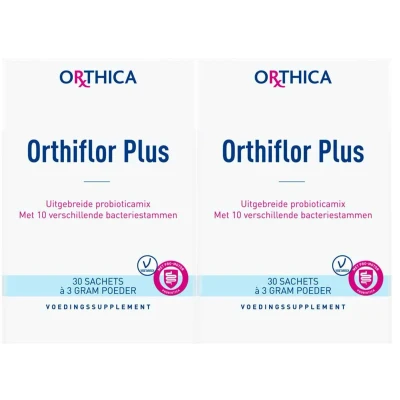 Afbeelding van Gratis Verzending: 2x Orthica Orthiflor Plus Probiotica 30 sachets
