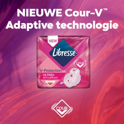Afbeelding van Libresse Ultra+ Regular Maandverband met Vleugels Jumbo Pack 38 stuks