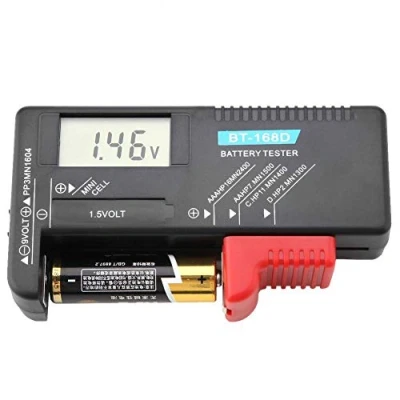 Afbeelding van BT 168D LCD AA/AAA/C/D / 9 V 1,5 universele digitale batterijspanningstester