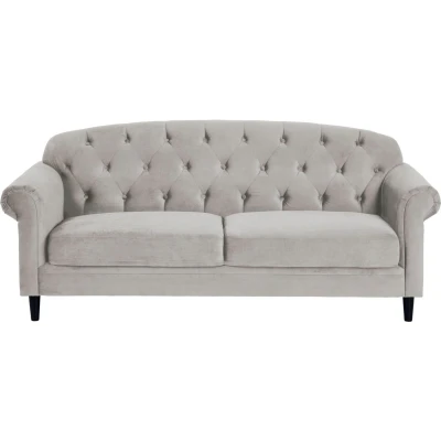Afbeelding van ATLANTIC home collection 2 zitsbank Carla in veloursbekleding, met bergruimte onder de zitting