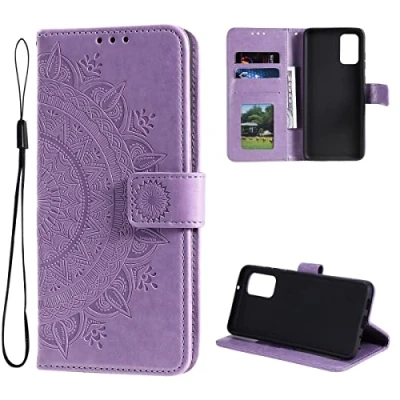 Afbeelding van CoverKingz Mobiele Telefoon Case voor Samsung Galaxy A13 4G Telefoonhoesje met Kaartsleuf Cover Inklapbare beschermhoes in Mandala paars