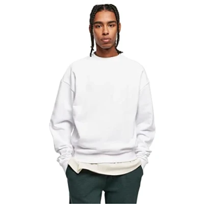 Afbeelding van Urban Classics Ultra Heavy CREW Sweater, Heren, Maat: 4XL, White