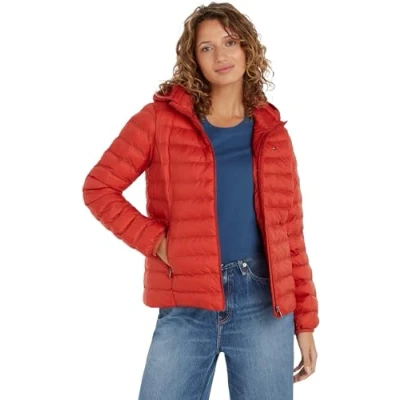 Afbeelding van Tommy Hilfiger Global Jacket Jas, Dames, Maat: Large, Classic khaki