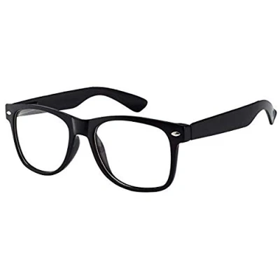 Afbeelding van Kinder nerd bril met heldere glazen nep nerdbrillen voor meisjes en jongens brillen de leeftijden 4 12 (zwart)