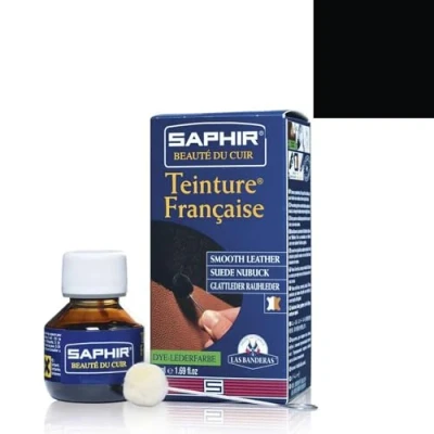 Afbeelding van Saphir Teinture française leerverf 01 Zwart