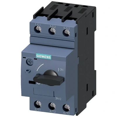 Afbeelding van Siemens 3RV2021 1DA10 Vermogensschakelaar 1 stuk(s) Instelbereik (stroomsterkte): 2.2 3.2 A Schakelspanning (max.): 690 V/AC (b x h d) 45 97 mm