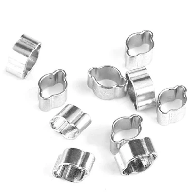 Afbeelding van 10 stuks slangklemmen, verstelbaar, van roestvrij staal (5 7 mm)