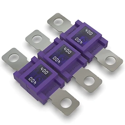 Afbeelding van Auprotec Mega Krachtstroomzekering, schroefzekering, 80 A 500 A, 400 paars, 3 stuks
