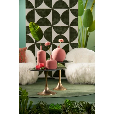 Afbeelding van Light &amp; Living Rickerd salontafel groen marmer/antiek brons Metaal