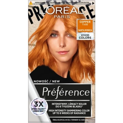 Afbeelding van Preference Vivid Colors permanente haarverf 7.432 Cooper