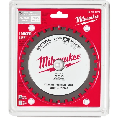 Afbeelding van MILWAUKEE 48404070 cirkelzaagblad P M 135x20x1,6mm, 30T